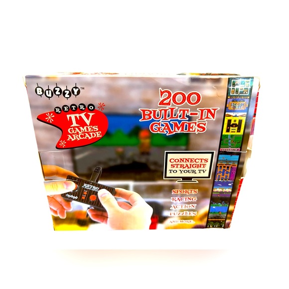 NWT Buzzy Retro TV Games Arcade with 200 Built-In Games - Picture 2 of 2